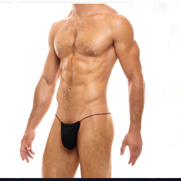 Men's New Black G-String Thong Medium - Picture 5 of 17